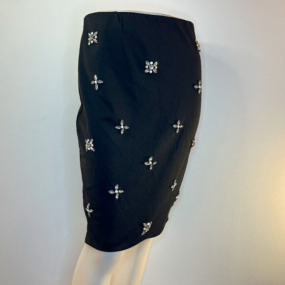 JULES & LEOPOLD Women's Black Embellished Knit Skirt - Size Small - NWT - Picture 1 of 4